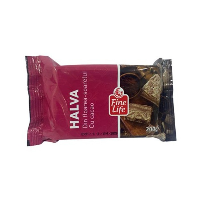 Halva Floarea Soarelui, Cacao, 200 g