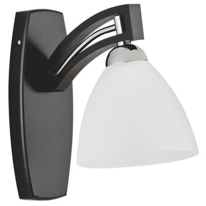 Аплик Klausen Magnat KL6604, черно-бял, E27, 150x245x200мм