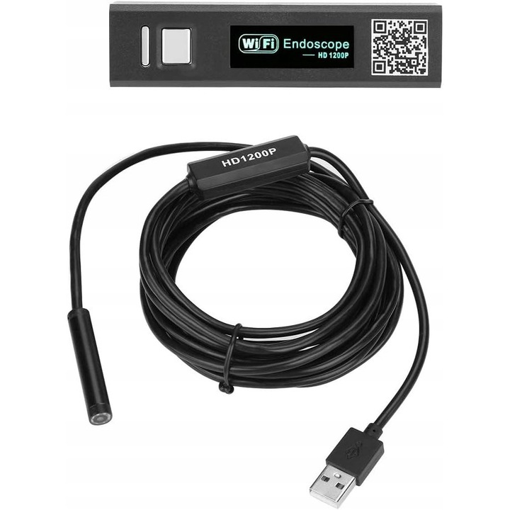 Camera endoscopica F150 1200P 8LED WiFi 3.5m, 2 MP, A++