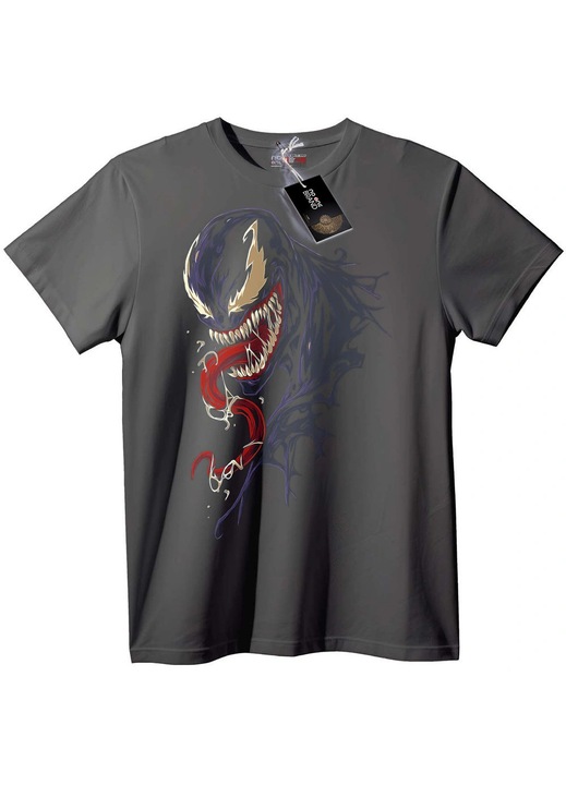 Tricou Venom - Design Supererou Marvel, Gri, 2XL