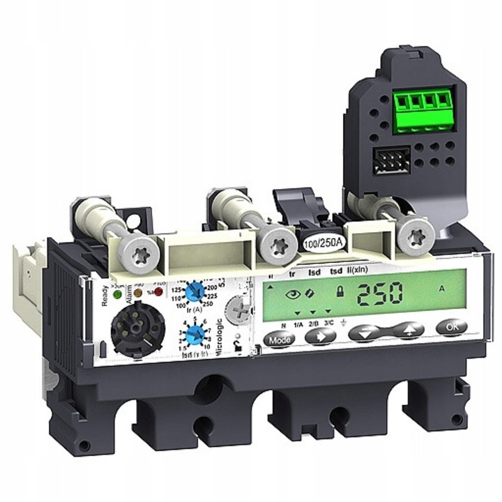 Електронен спусък с 3 полюса Schneider Micrologic 6.2 E-M 80A, 690V AC, 35x80A