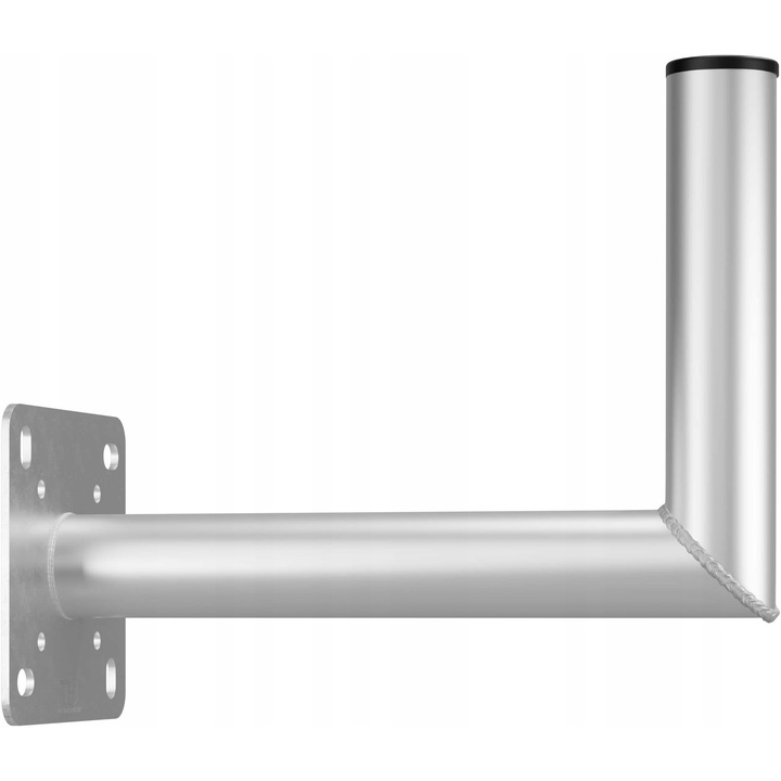 Suport pentru antena, 60503, pentru montare pe perete sau balustrada, capacitate maxima 85 cm, distanta perete 35 cm, gri, dimensiuni 15.8x11.1x5.9 cm