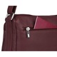 Чанта Vera Pelle, италианска телешка кожа, 2 отделения, цвят бордо