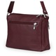 Чанта Vera Pelle, италианска телешка кожа, 2 отделения, цвят бордо