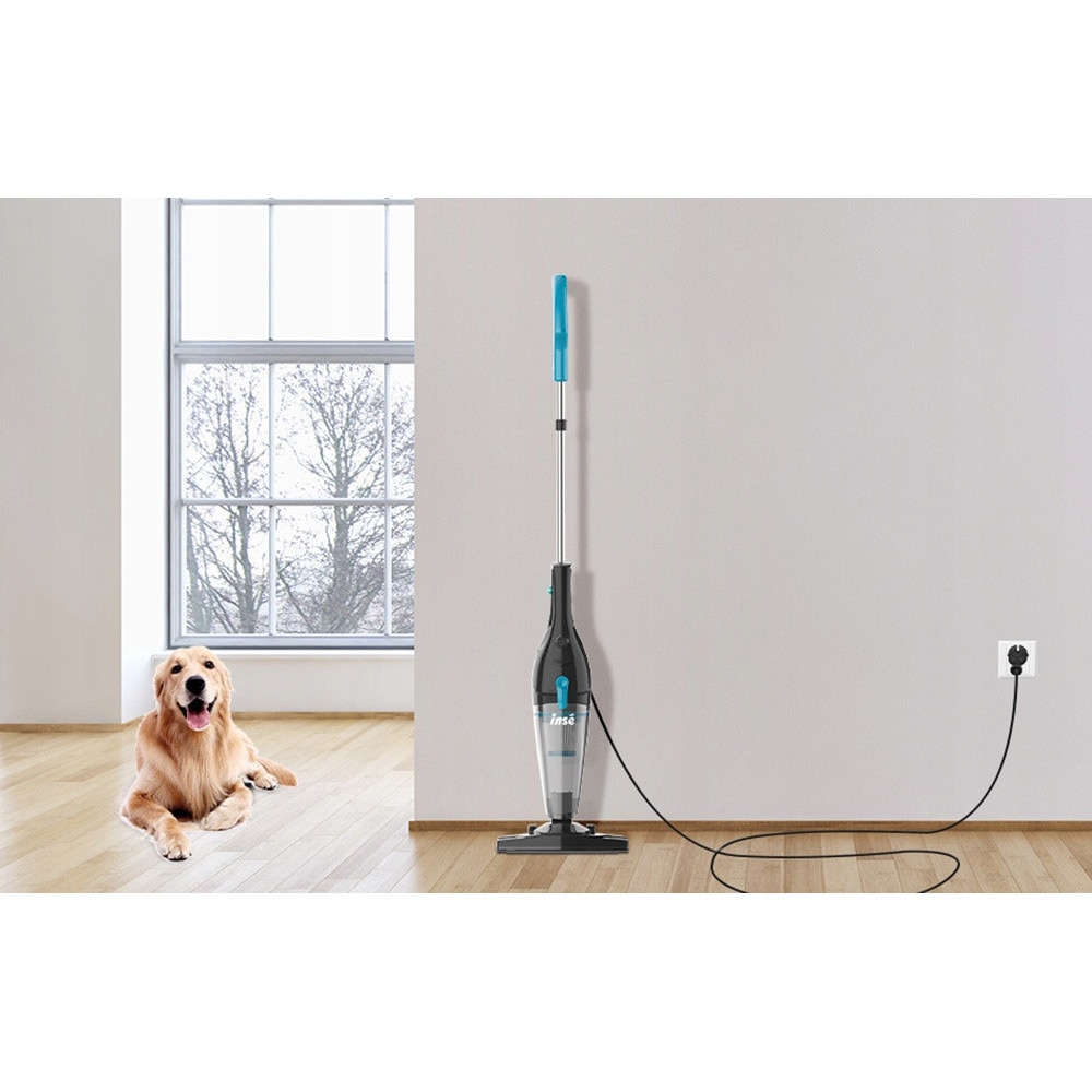Aspirator vertical si manual INSE R3S, 9 duze, filtr HEPA, 16kPa, albastru, 1.7kg