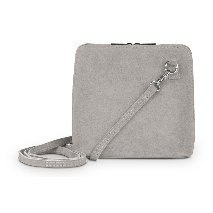 Vera Pelle Mini női táska, természetes szarvasbőr, taupe, kis méret