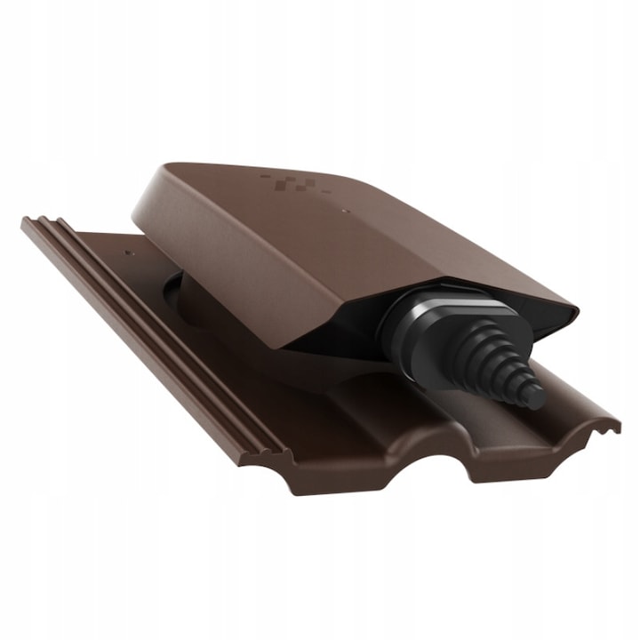 Prajire solara cu baza pentru CREATON HEIDELBERG, 11cm, culoare bruna, set complet