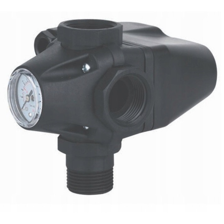 Пресостат с манометър, Malec, BSK 3w1, 1-5 Bar, 230V, IP 54