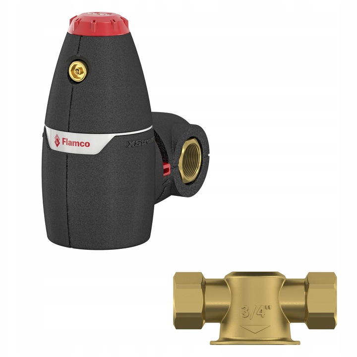 Separator de aer si impuritati Flamco XStream Vent, 1 1/2", 129mm, izolat, pentru incalzire si racire