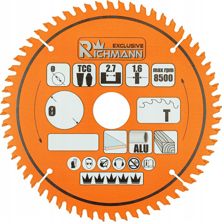 Pila Tarczoawa Richmann, 80 Zebow, 235x30mm