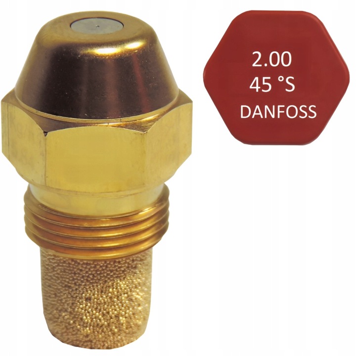 Маслена дюза Danfoss 2.00-45 S, 0.03кг, 45°