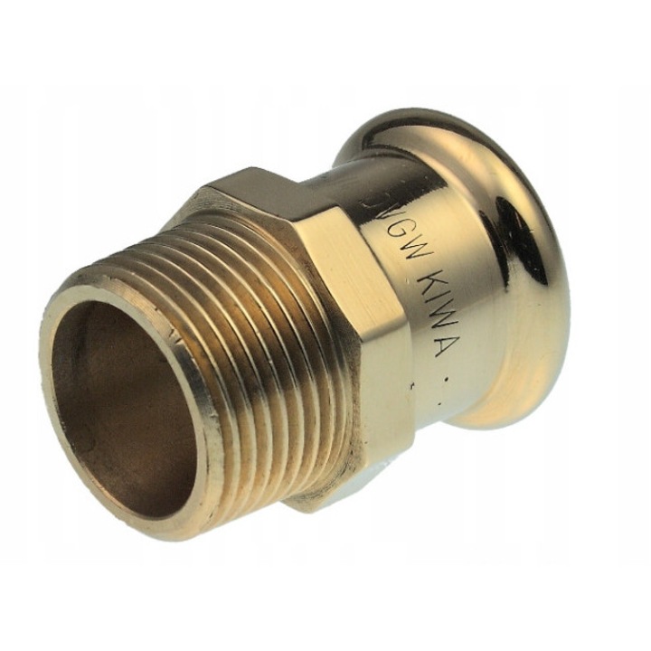 Racord presat filetat Sizer XPress 28 x 3/4'', pentru teava cupru, fara lipire, rezistent 16 bar, alama, 1 buc