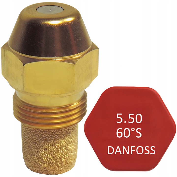 Дюза за масло, Danfoss 5.50-60 S, 0.03кг, конична, за отоплителни котли