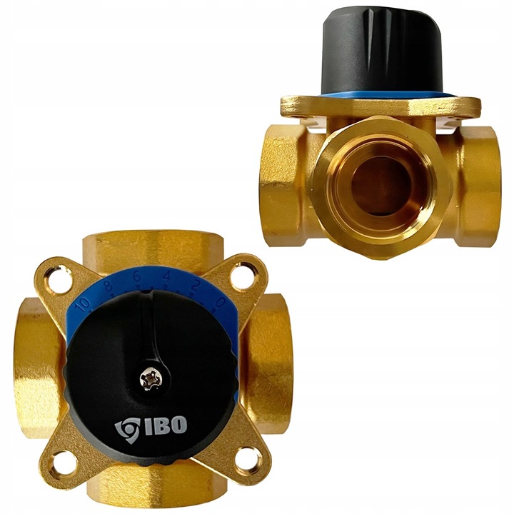 Zavor 3 utas IBO 3/4", sárgaréz, 6,3 KVS, 10 bar, 110°C