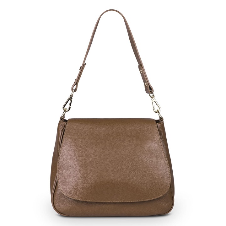 Bőrtáska, Vera Pelle, piros, négy zsebbel, levehető pánttal