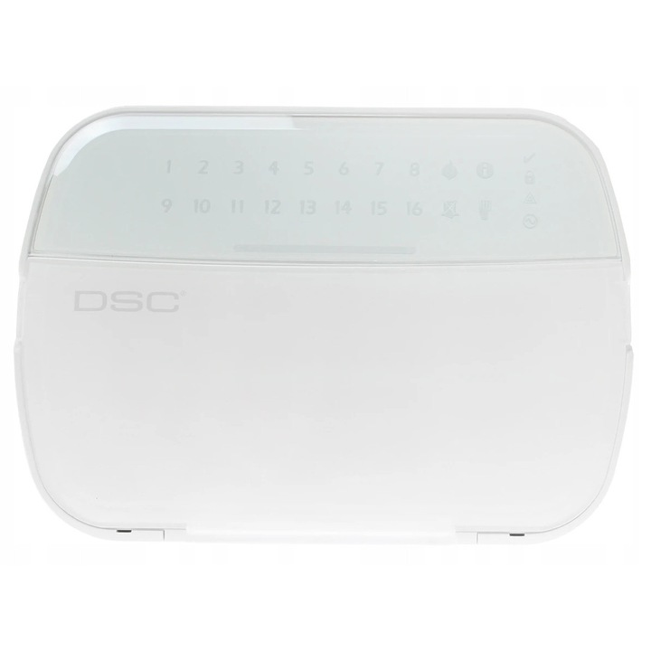 Клавиатура LED HS2LEDE1, DSC, бяла, 168x122x20мм, IP30, IK04
