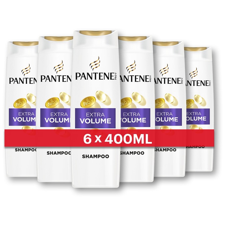 Sampon de par, Pantene Pro-V, Volume & Body, set 6 x 400 ml