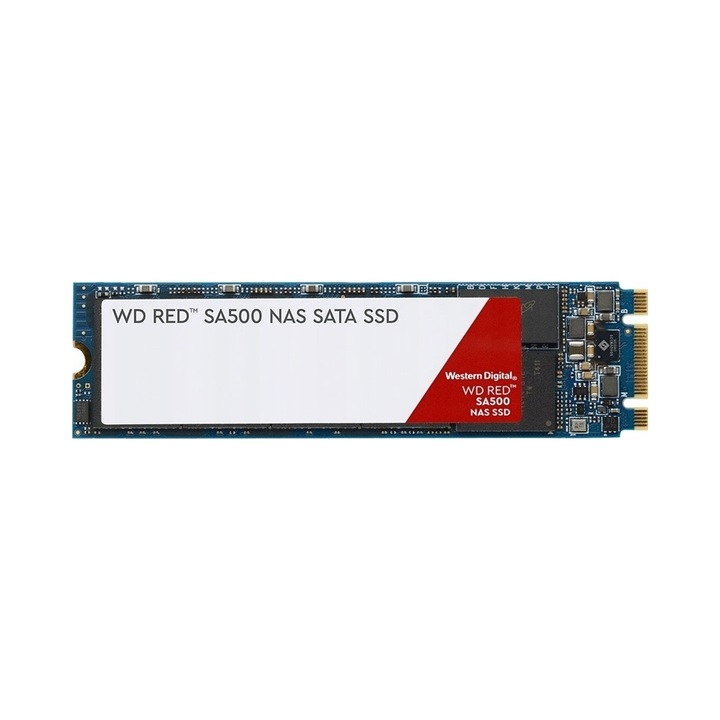 Dysk SSD 1TB M.2 SATA Western Digital Red SA500, optimizat pentru NAS, viteza ridicata, fiabilitate.