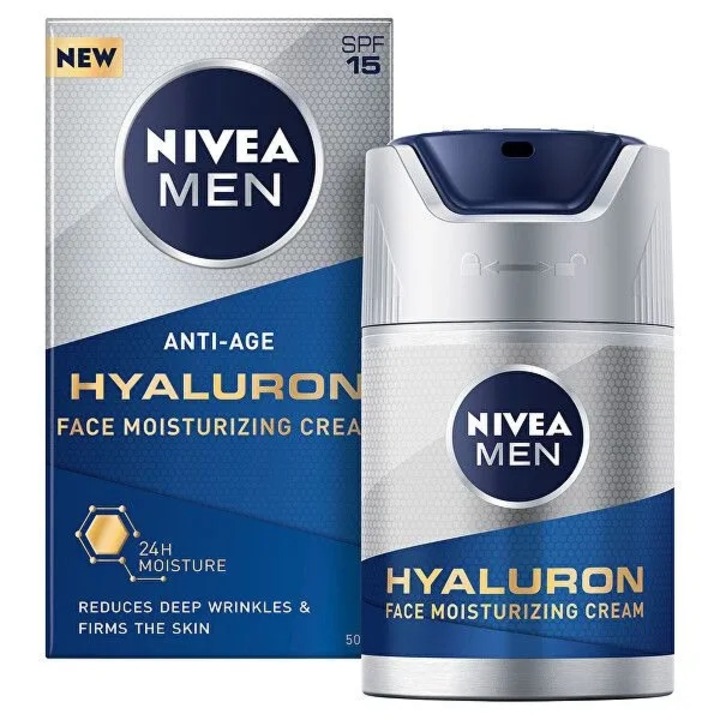 Crema de fata NIVEA Men Hyaluron, anti-imbatranire, hidratanta, cu SPF 15, 50 ml