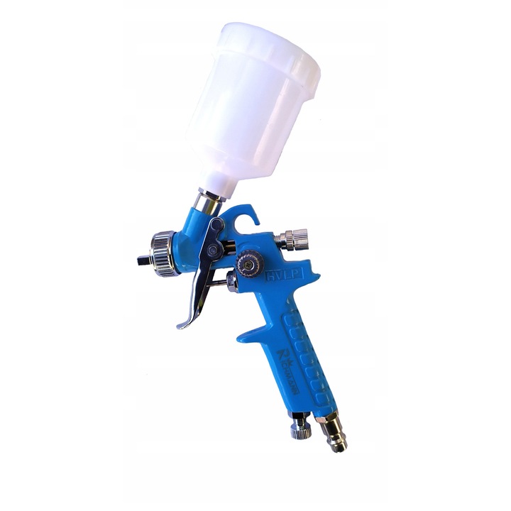 Pistol de vopsit mini HVLP 150ml, 0,8mm, set complet