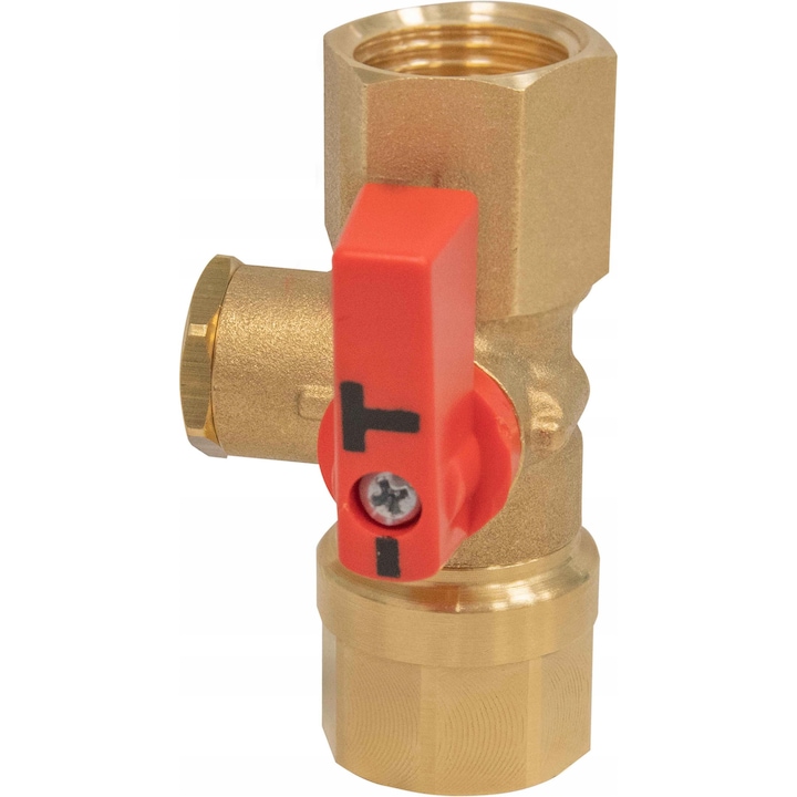 Манометричен кран AMC 2-пътен, GW G1/2" x G1/2", PN25, DN7