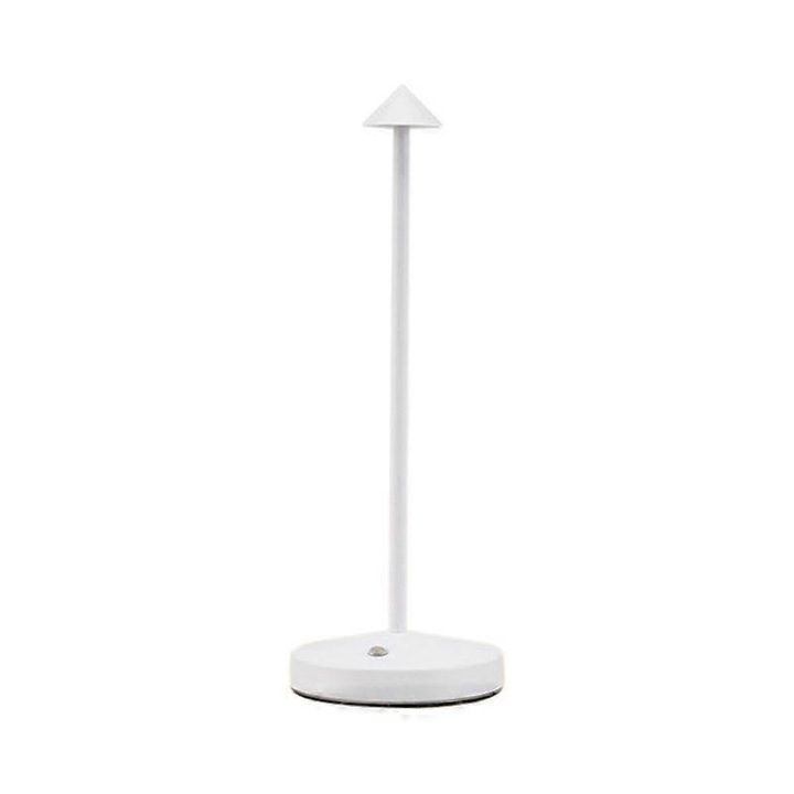 Veioza moderna cu LED, ajustare tactila, alb, reincarcabila