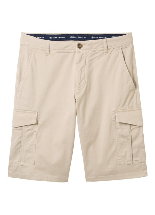 Pantaloni scurti barbati, Tom Tailor, Bej, Bumbac