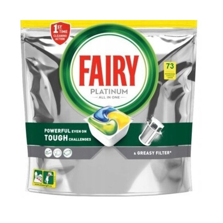 Fairy All In One mosogatógép kapszula, 73 db, citrus