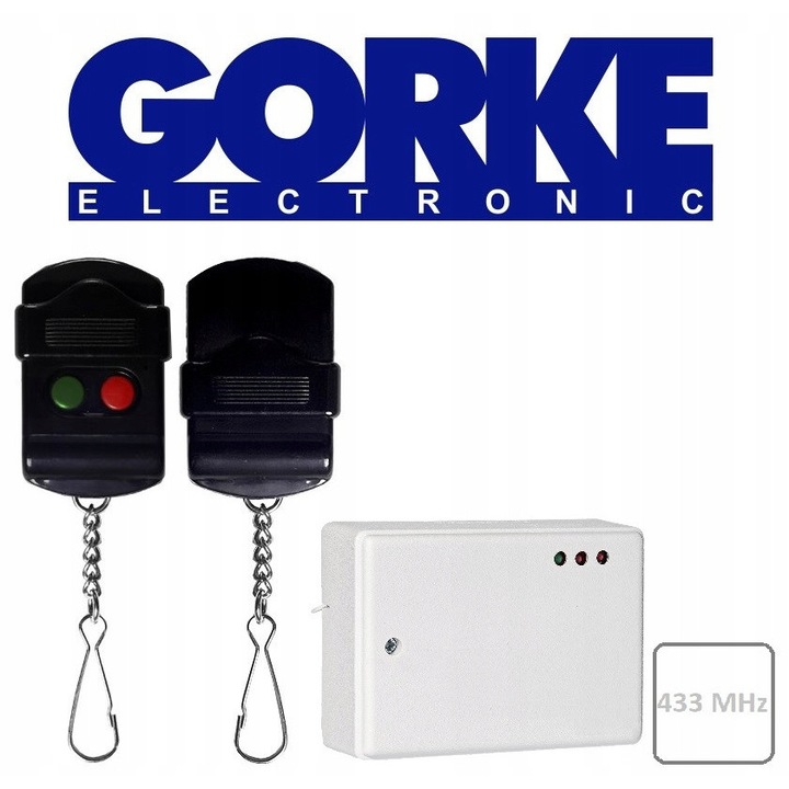 Set radio puk Gorke RSU-K02 PUK-152 2 canale, 180m, 433,92MHz, 2 butoane