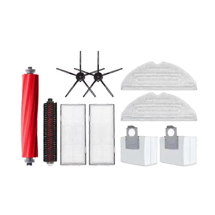 Set 10 Piese Accesorii Aspirator Roborock S7 Maxv Ultra / S7 Pro, Perii Laterale, Mop, Filtru, Sacii de Praful