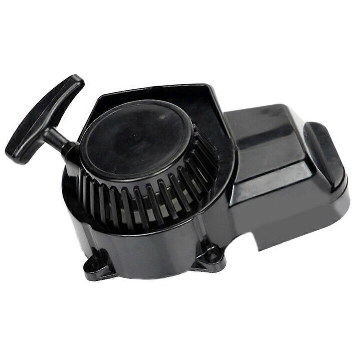 Sistem de pornire cu sfoara 47Cc 49Cc pentru motoare mini moto 2-timpuri, negru