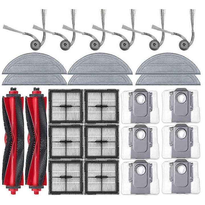 Roborock Q10 S5 / Q10 VF / Q10V / S8 Pro / S8 Pro Plus porszívó tartozékkészlet, oldalkefe, szűrő, felmosó, porzsák