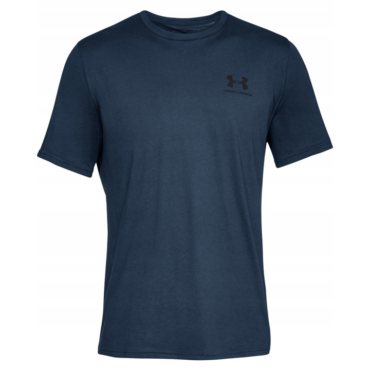 Tricou sport barbati 1326799, Under Armour, Bumbac, Albastru inchis, L INTL