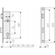 ABUS ESR PZ LR Z 40 92 24 beépíthető zár, ezüst, 40mm, 23,5x8,4x2,4cm