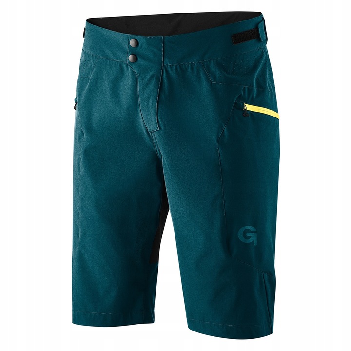 Pantaloni scurti ciclism Gonso Valdes unisex, verde, material usor, buzunar integrat, 4XL INTL
