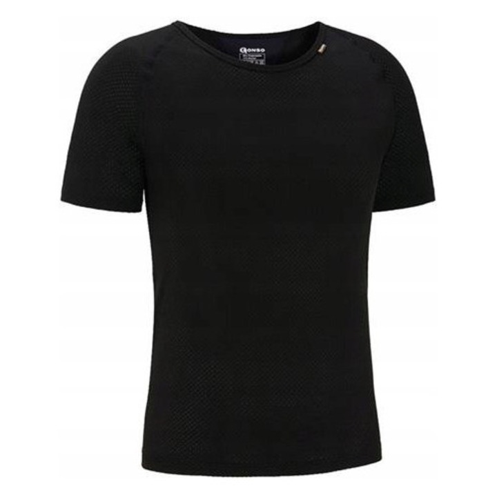 Tricou sport barbati P012, Gonso, Poliester, Negru, 5XL INTL