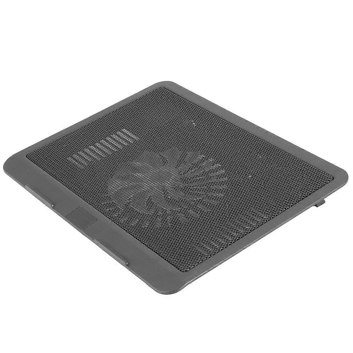 Pad de racire pentru laptop, portabil, cu 2 in 1 USB, negru