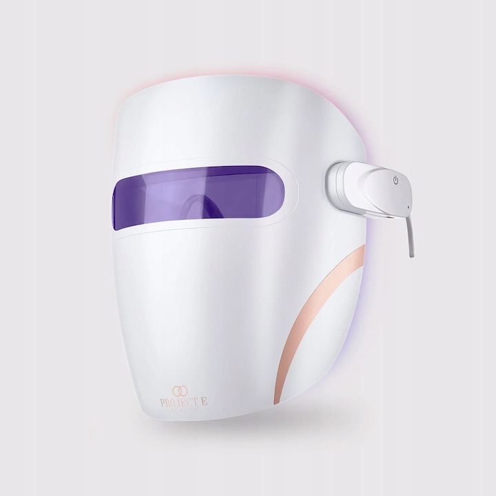 Masca faciala LED Project E Beauty Lumamask Pro, 2 moduri de tratament ...