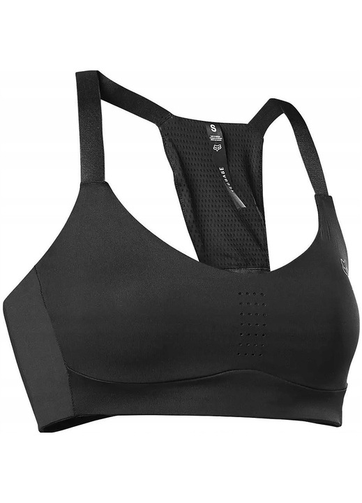 Bustiera sport dama, FOX, Tecbase, negru, respirabila, L INTL