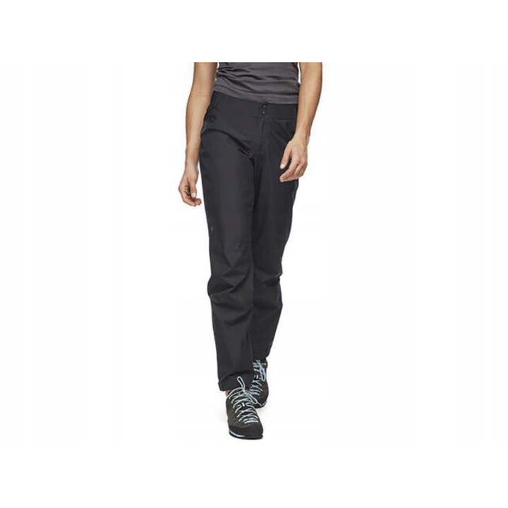Pantaloni sport dama Black Diamond Liquid Point, negru, GORE-TEX, usori, compresibili, S INTL