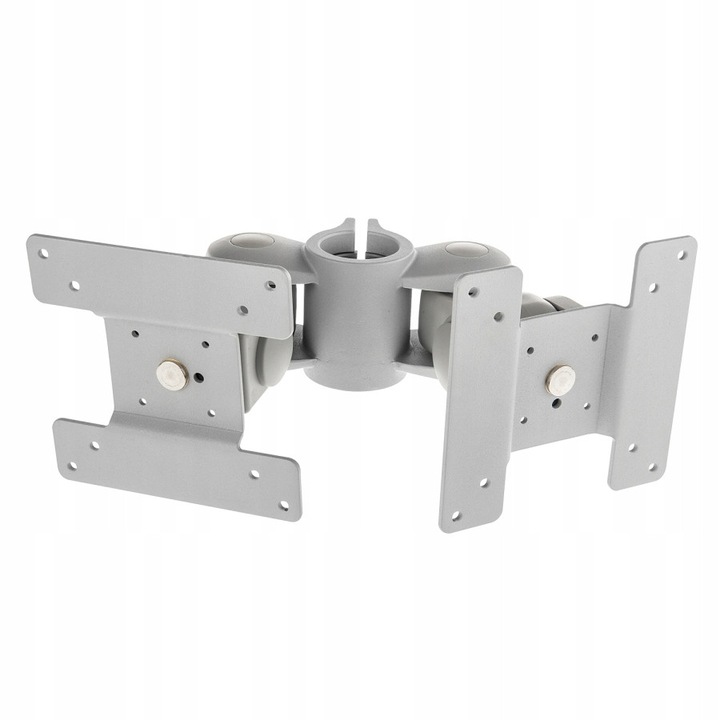 Kettős monitorkar, Lindy, ezüst, 263mm, VESA 75x75mm és 100x100mm támogatás, max. 6kg