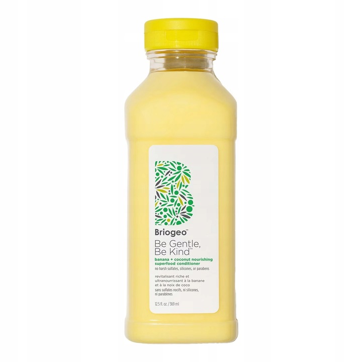 Balsam de par Briogeo Banana + Coconut, 369ml, pentru par uscat si mat, vegan