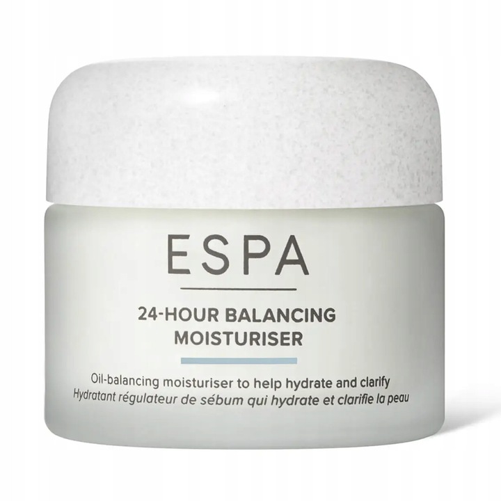 Crema de fata, ESPA, Balancing Moisturiser, 55ml, pentru ten mixt, cu extracte de plante, vegan