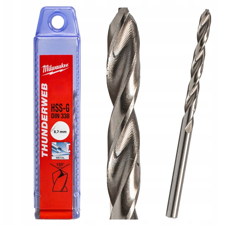 Set de 5 burghie pentru metal Thunderweb 8.7x125mm