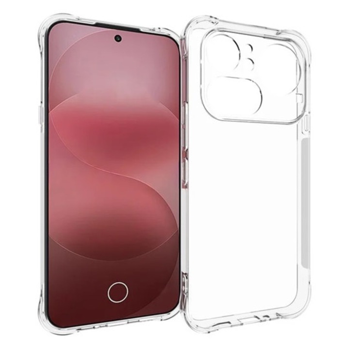 Gigapack szilikon mobiltelefon tok, ütésállóság, légpárnás sarok, átlátszó, kompatibilis: Phone