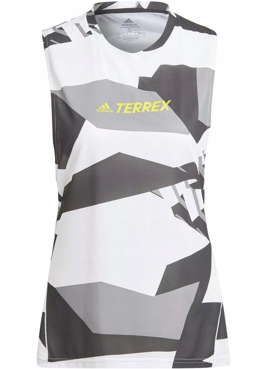 Maiou sport dama, adidas, AGR Tank, mulat, reflectorizant, gri/alb, S INTL