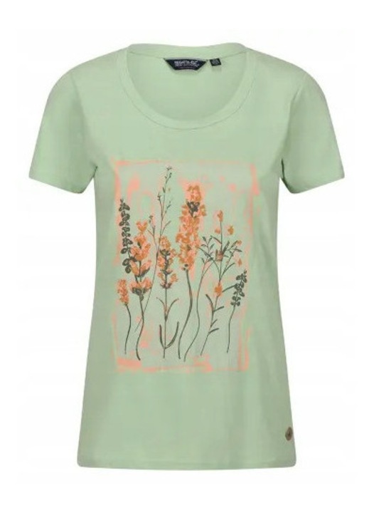 Tricou dama, Regatta, Filandra VII, verde, bumbac, 34 EU