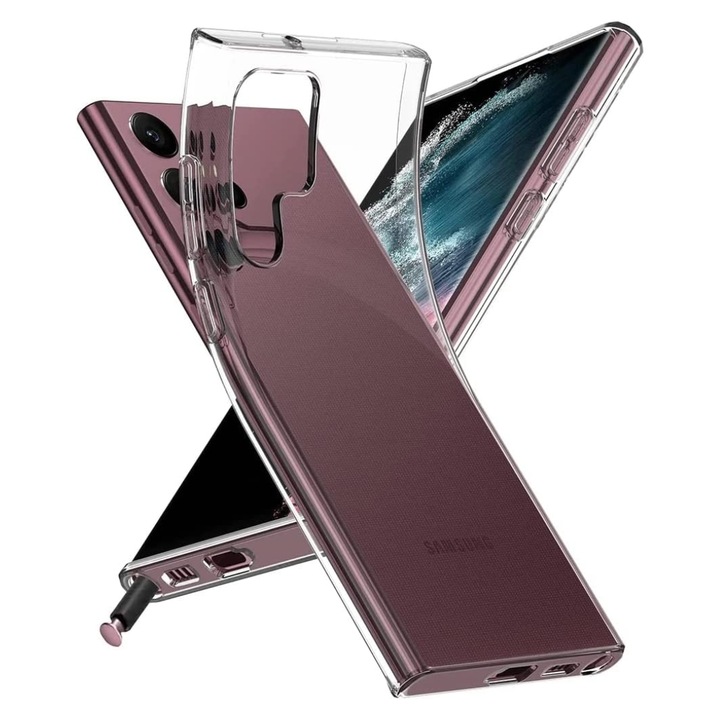 Husa silicon pentru Samsung Galaxy S22 ULTRA - Transparenta