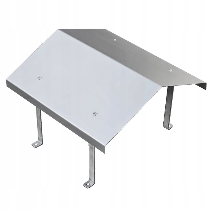 Daszek kominowy, MAT CHYRA, 25x40cm, inox, mat, 4 montaj.