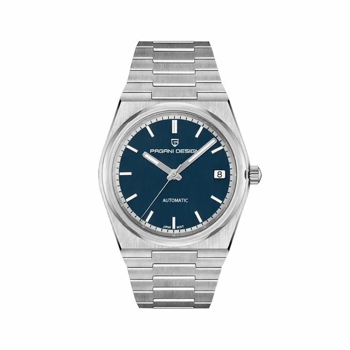 Ceas barbatesc automat PAGANI DESIGN PD-1753 albastru – 40mm, NH35 japonez, safir anti-reflex, inox, 10ATM, elegant & sport